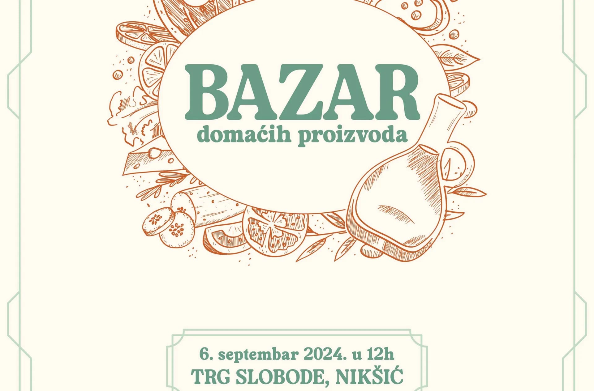 Bazar domaćih proizvoda od 6. do 8. septembra