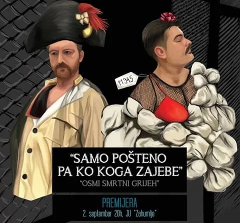 Sjutra premijera predstave "Samo pošteno pa ko koga zajebe"