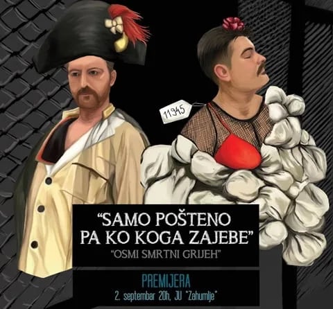 Sjutra premijera predstave "Samo pošteno pa ko koga zajebe"