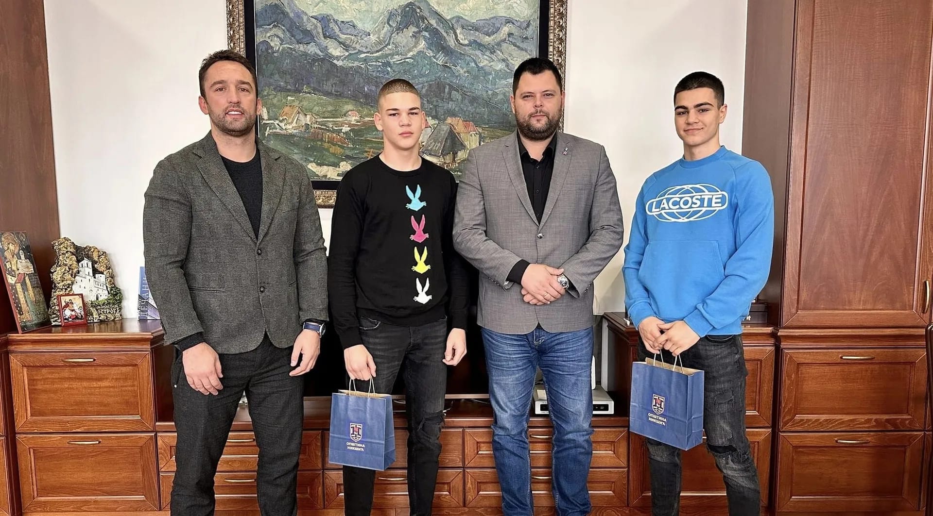 Kovačević upriličio prijem za mlade boksere Roganoviće