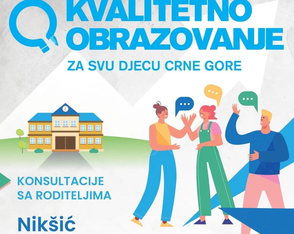 Konsultacije sa roditeljima o obrazovnom sistemu u utorak u Nikšiću