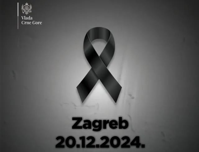 U ponedjeljak Dan žalosti u Crnoj Gori zbog tragedije u Zagrebu