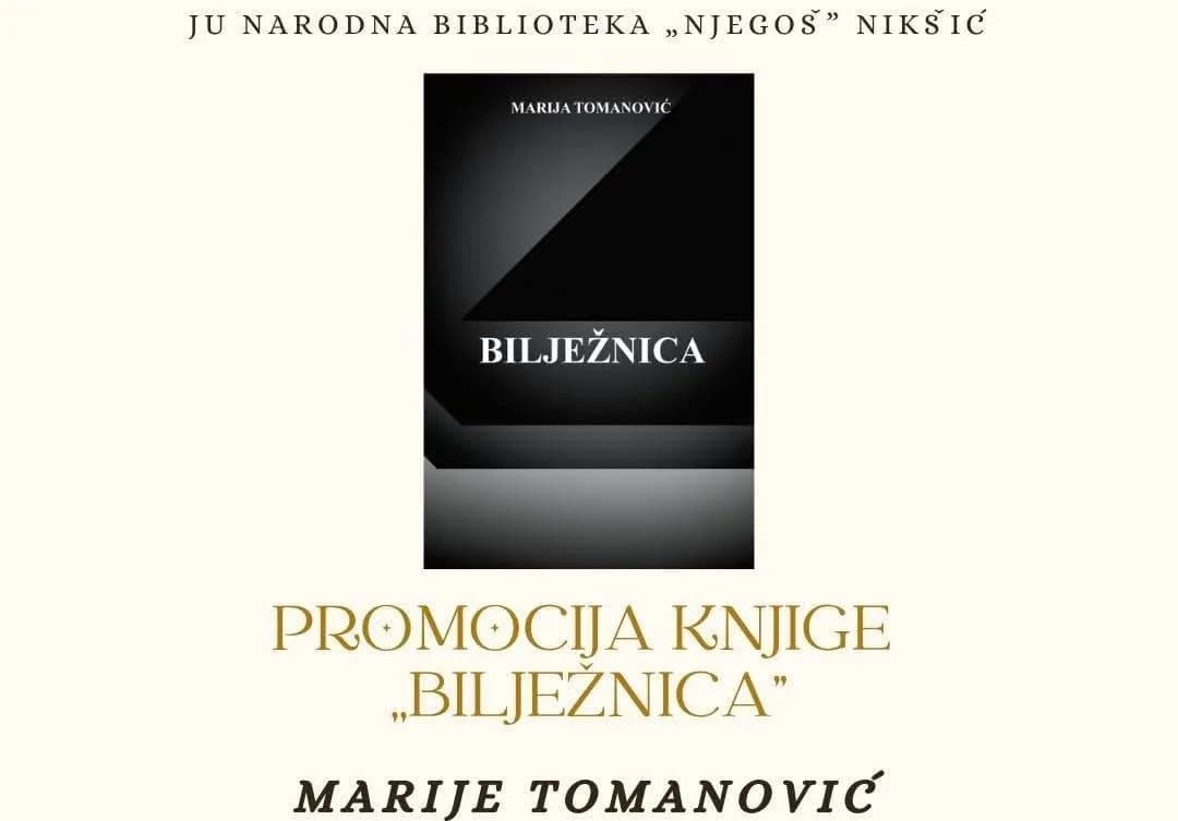 Večeras promocija knjige "Bilježnica"
