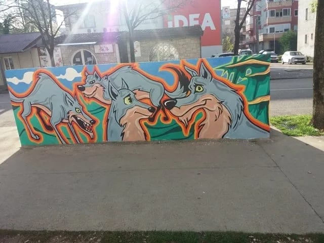 FOTO: Kontejnerske niše u Njegoševoj oslikane street-artom