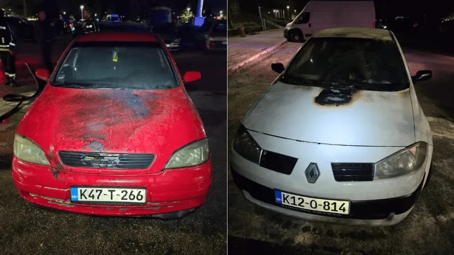Gorjela dva vozila BiH tablica, kamenom oštećen automobil gradonačelnika Trebinja