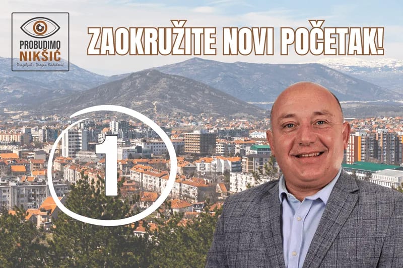 Radulović: Glasajte našu listu ako želite bolji grad, jedinstvo, ostanak mladih...