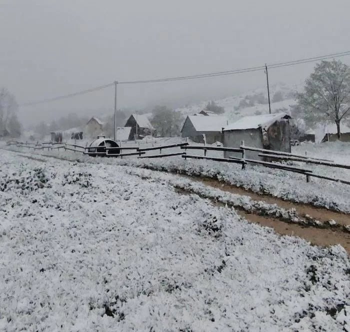 Sela na Pivskoj planini zabijelio snijeg u maju, padalo i na Žabljaku