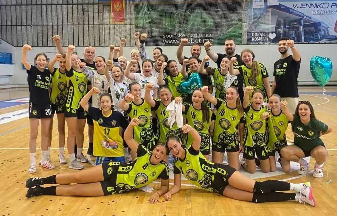 Rukometašice Trebjese Bemax vicešampionke Crne Gore u konkurenciji 2010. godište i mlađe