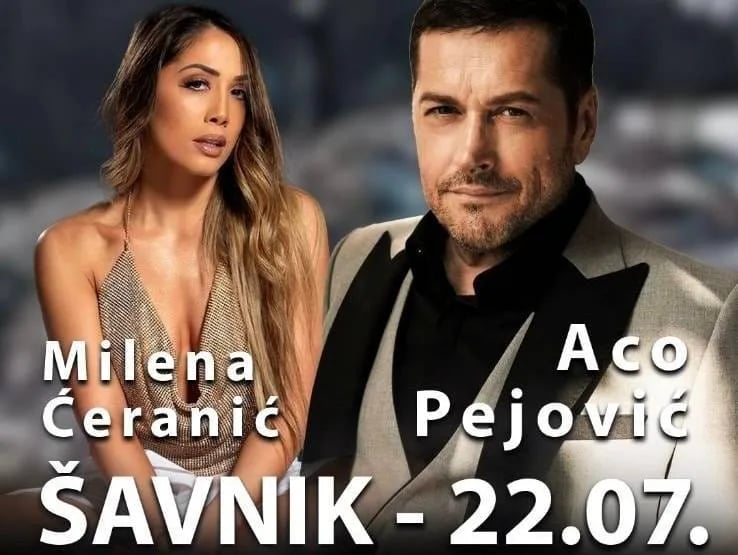 Aco Pejović i Milena Ćeranić u Šavniku povodom Dana opštine