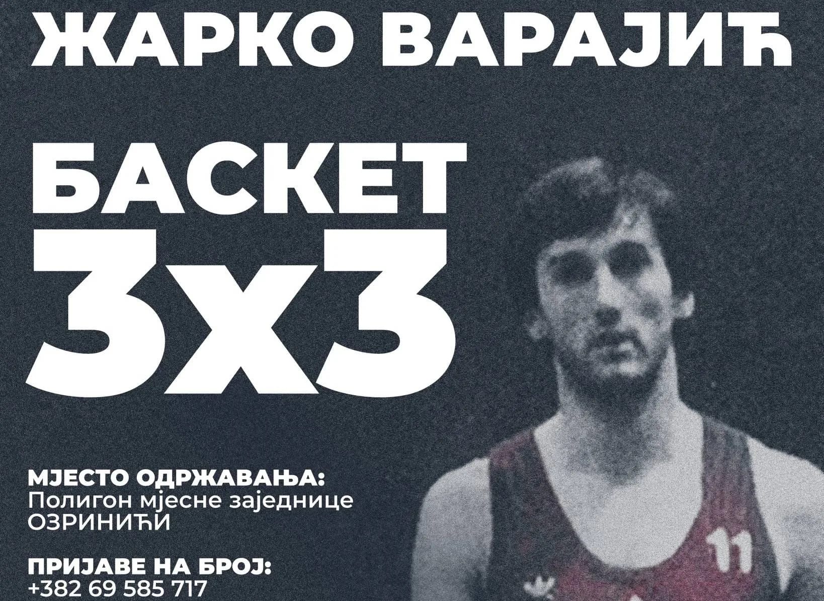 Memorijalni turnir „Žarko Varajić“ krajem avgusta u Ozrinićima