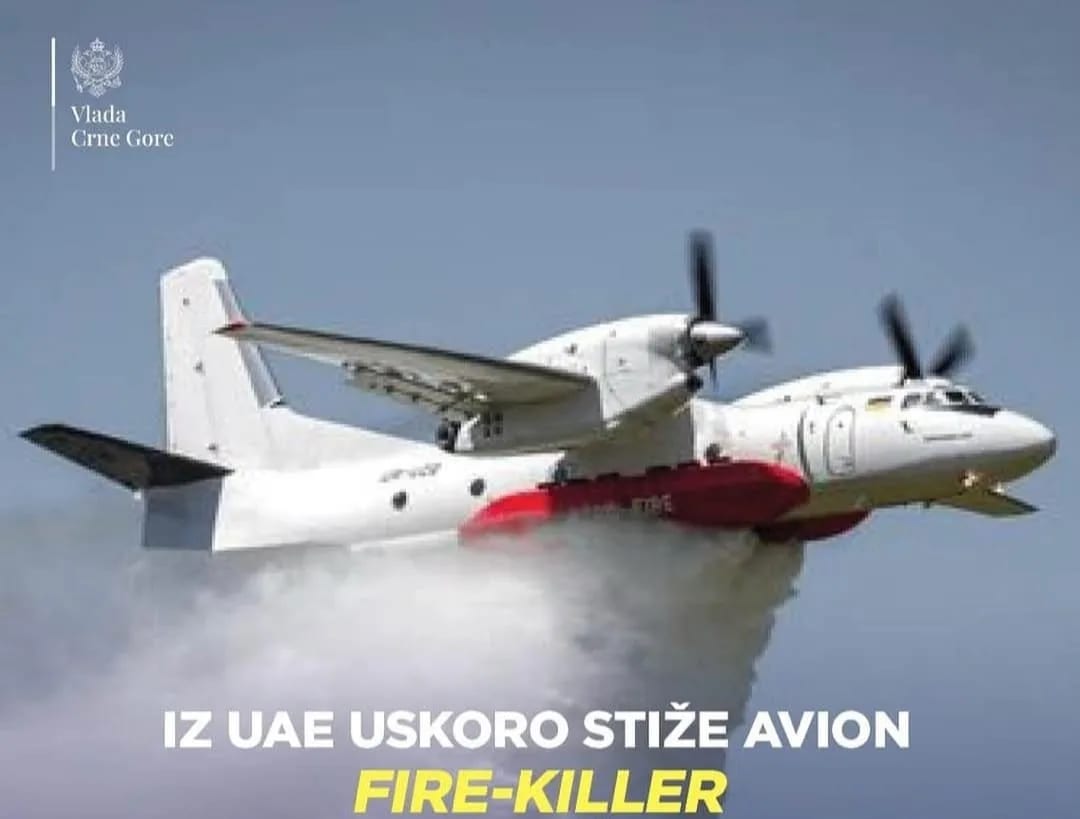 Spajić: Stiže avion "vatro-ubica" iz UAE