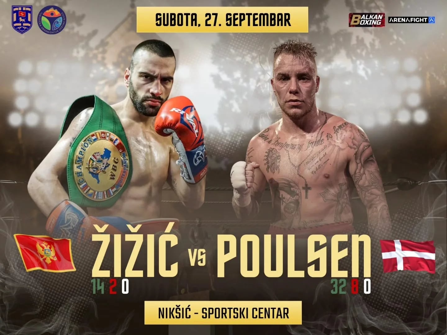 Žižić protiv Poulsena 27. septembra