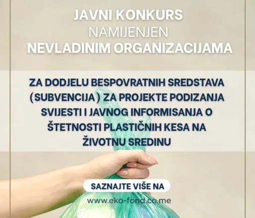 Finansijska podrška za projekte edukacije o štetnosti upotrebe plastičnih kesa