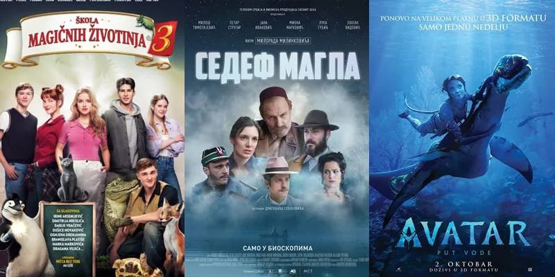 Novi repertoar bioskopa Cinema 213