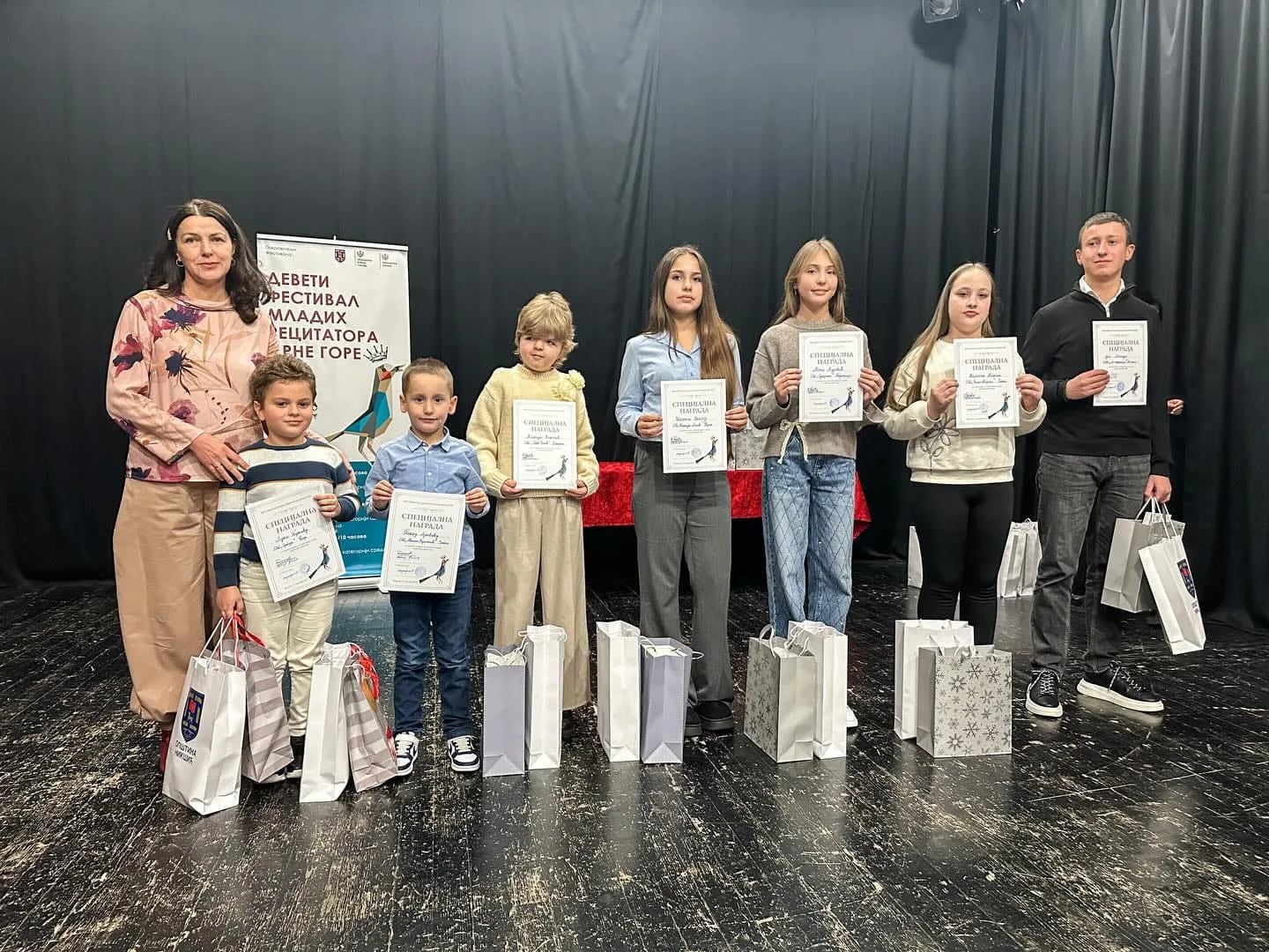 (FOTO) Na takmičenju više od 200 mladih recitatora, Danilo Mijović pobjednik