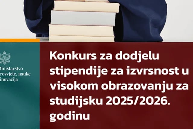 Objavljen Konkurs za dodjelu stipendije za izvrsnost u visokom obrazovanju