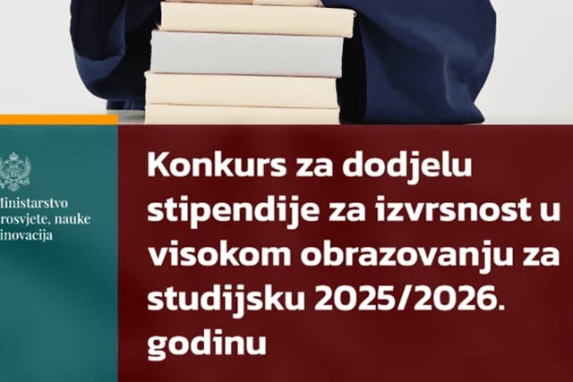 Objavljen Konkurs za dodjelu stipendije za izvrsnost u visokom obrazovanju