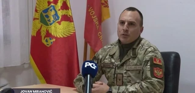 Miranović: Vojska Crne Gore stoji na raspolaganju civilnim ustanovama u kriznim situacijama