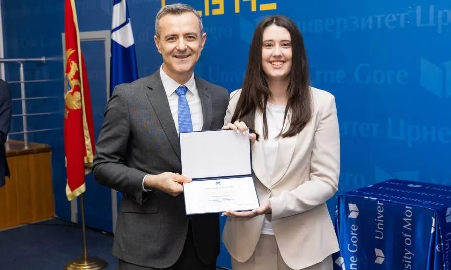 Nikšićanka Anastasija Čolović najbolja studentkinja Fakulteta za sport i fizičko vaspitanje