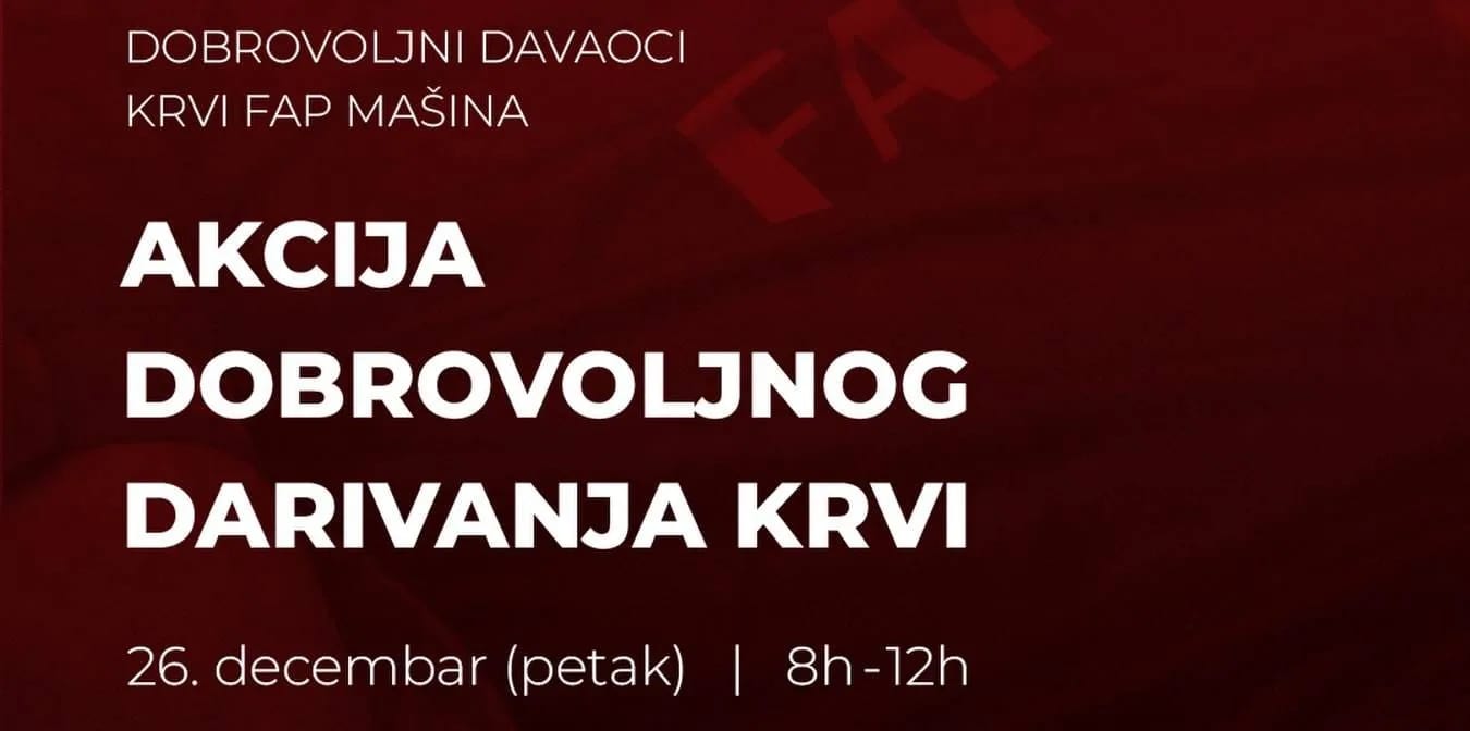 Akcija dobrovoljnog darivanja krvi u Domu zdravlja u petak