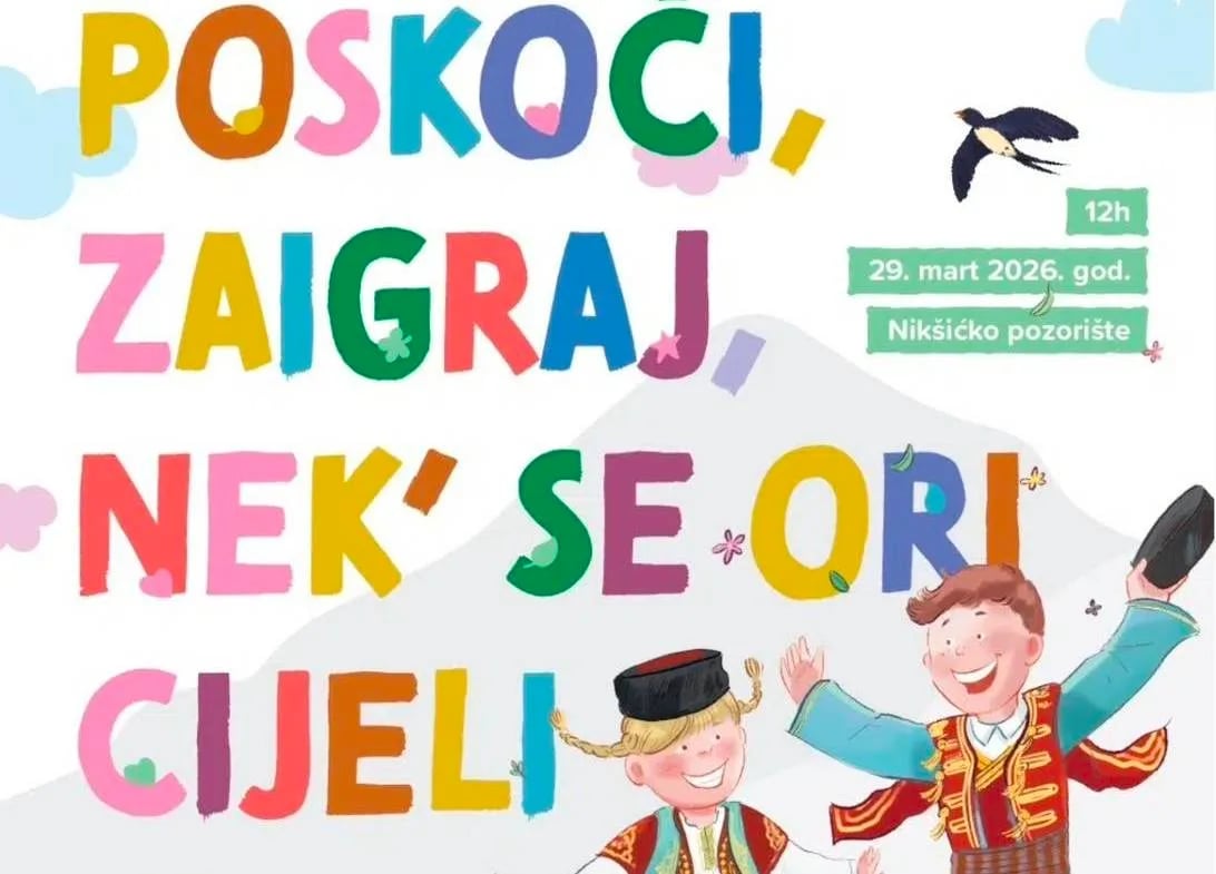 Smotra tradicionalnih igara za najmlađe u Nikšićkom pozorištu