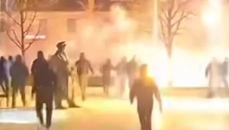 Šest navijača uhapšeno zbog nereda na Trgu slobode, tri policajca zadobila lake povrede