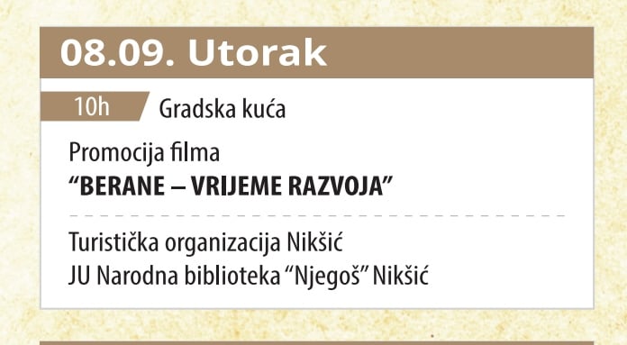 Promocija filma "Berane - vrijeme razvoja"