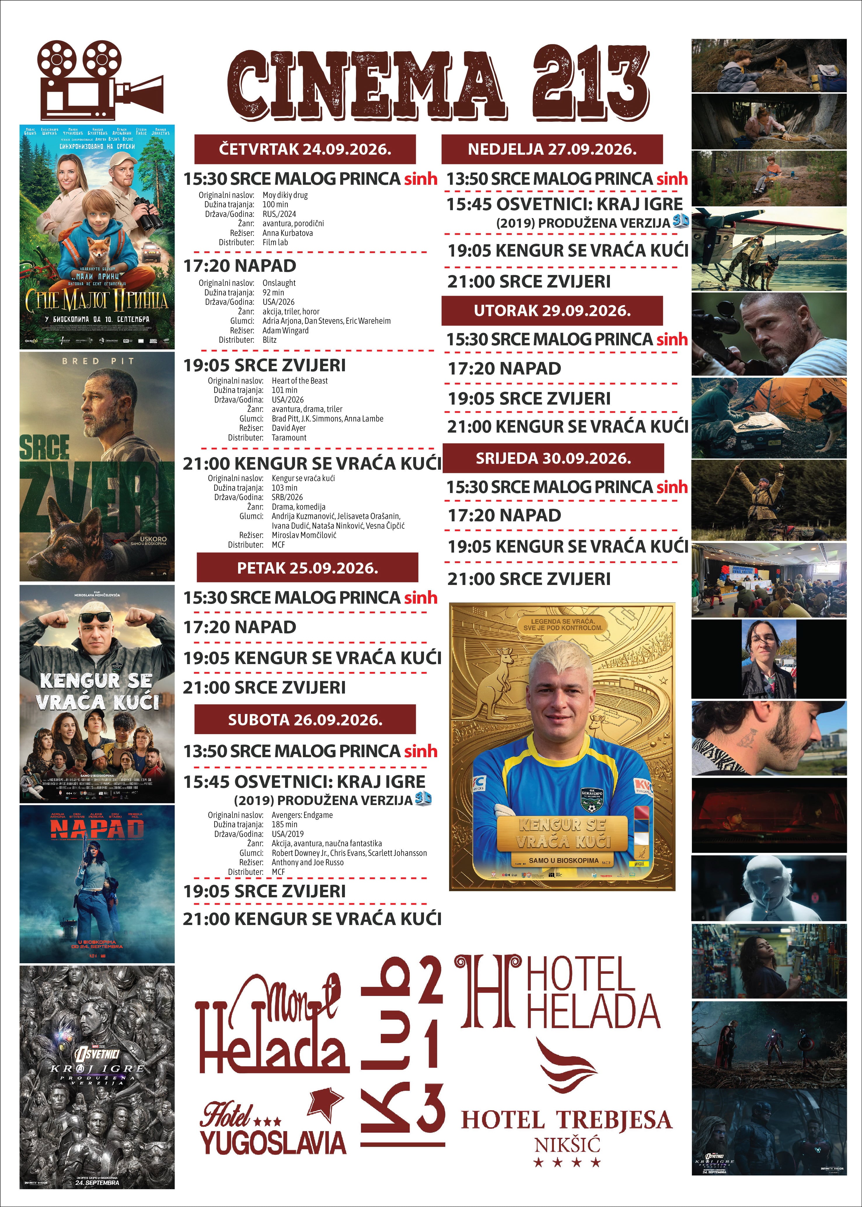 Cinema 213: Novi filmovi