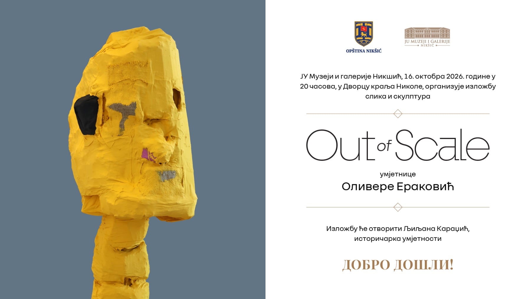 Izložba slika i skulptura Olivere Eraković