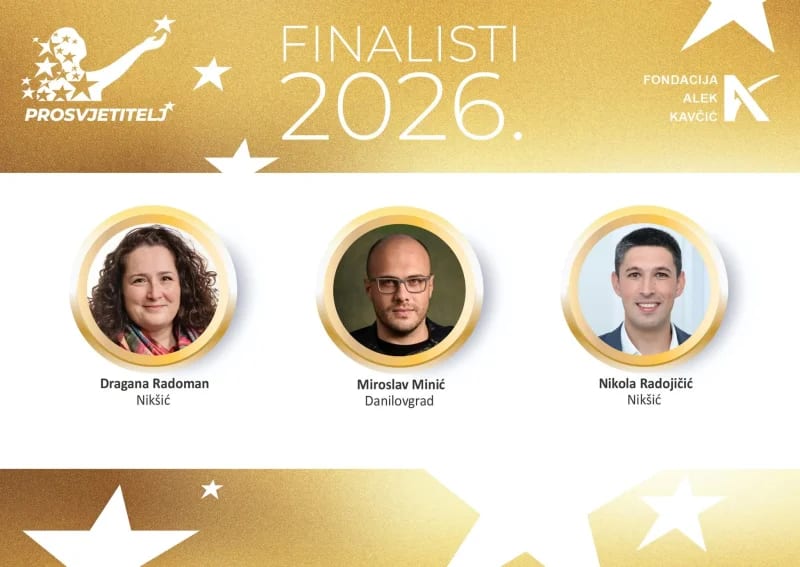 Radoman i Radojičić finalisti za nagradu “Prosvjetitelj 2026”