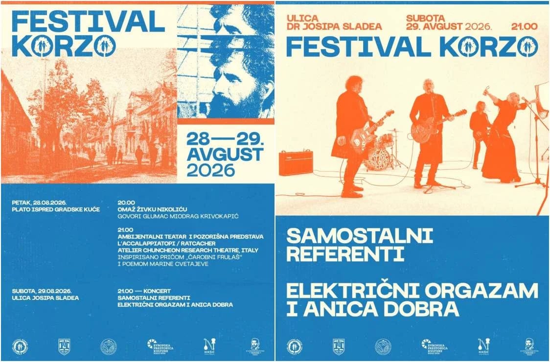 Festival Korzo u Nikšiću: Omaž Živku Nikoliću i bogat kulturni program