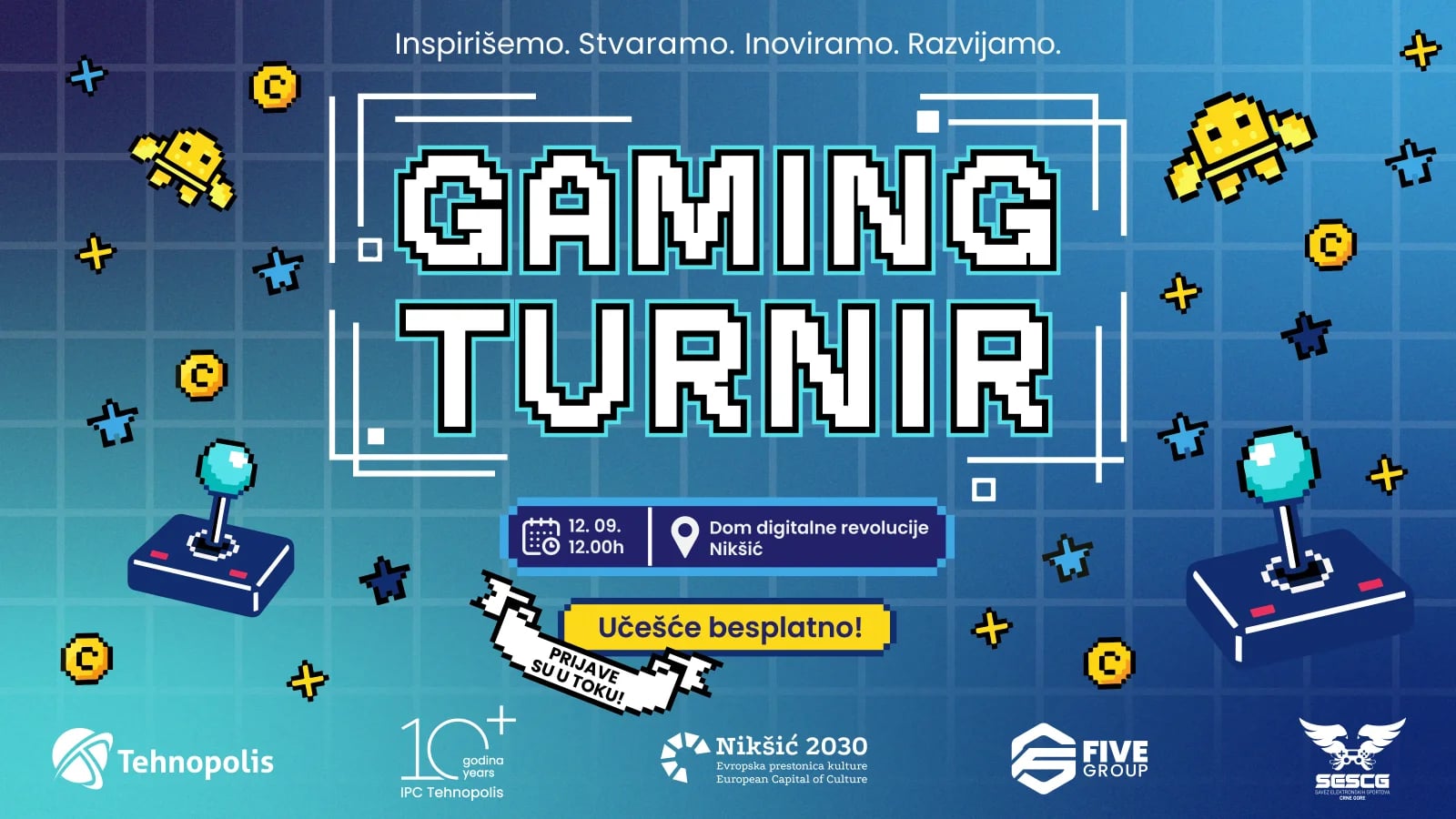 Gejming turnir u Tehnopolisu 12. septembra