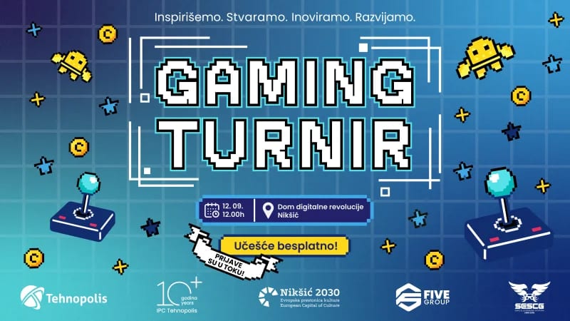 Gejming turnir u Tehnopolisu 12. septembra