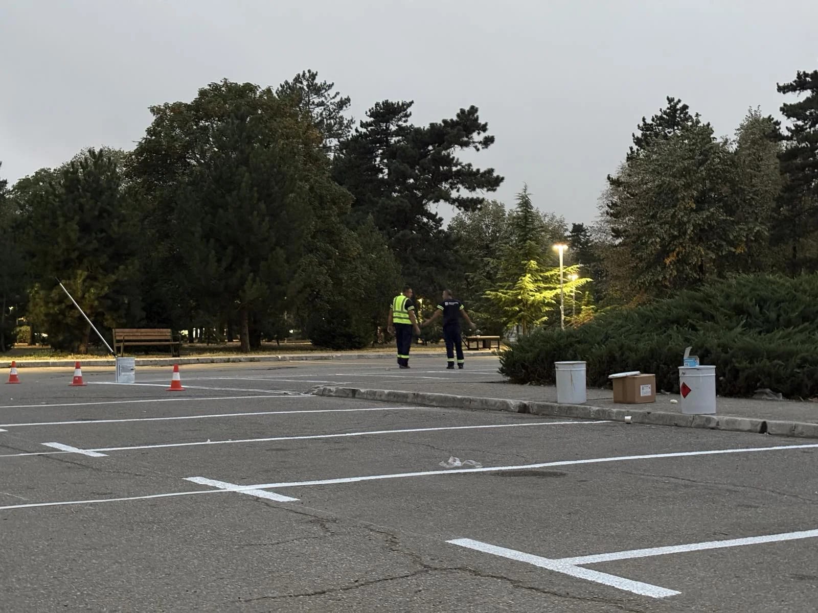 (FOTO) Trg Šaka Petrovića spreman za naplatu parkinga, obilježeno oko 120 mjesta