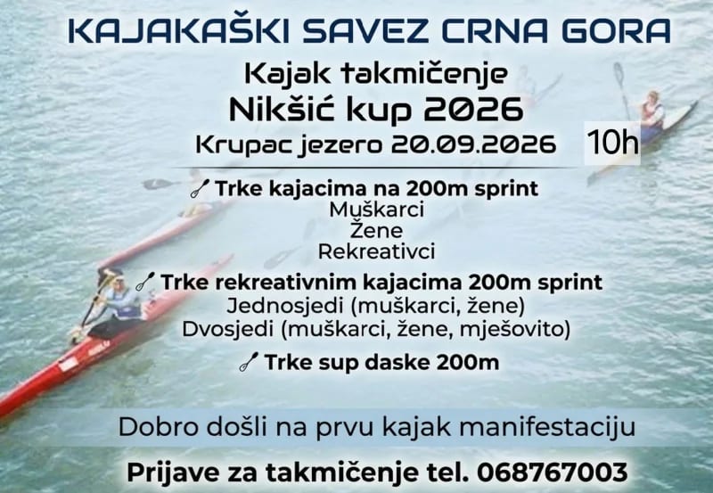 Krupac danas u znaku kajaka