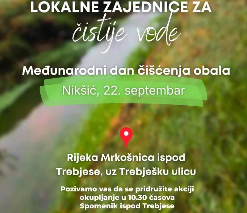 Nikšić dio inicijative za čistije vode, sjutra čišćenje Mrkošnice