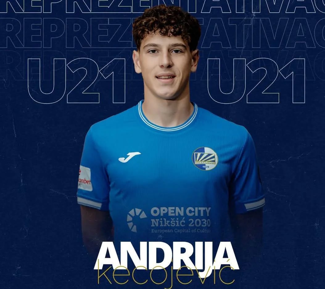 Andrija Kecojević pozvan u mladu reprezentaciju Crne Gore