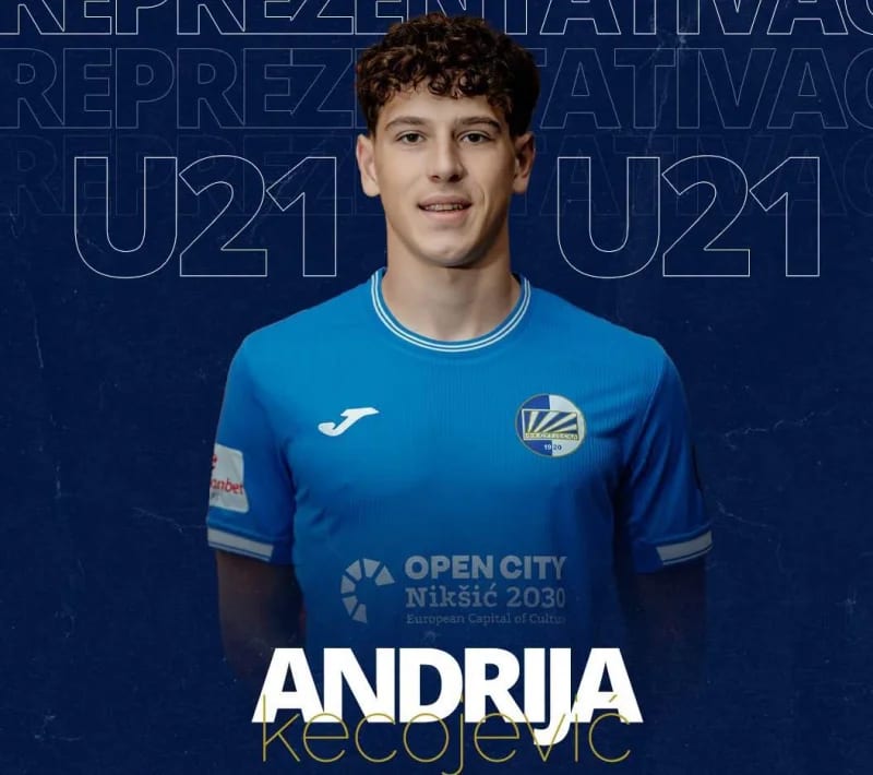 Andrija Kecojević pozvan u mladu reprezentaciju Crne Gore