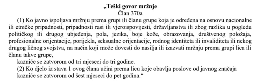 Za javno ispoljavanje mržnje prema novinarkama do pet godina zatvora
