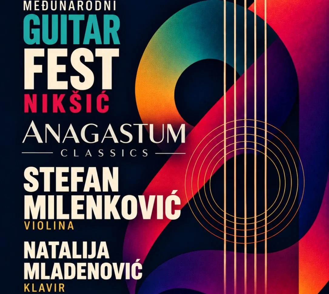 Violinista Stefan Milenković i pijanistkinja Natalija Mladenović nastupaju u Nikšićkom pozorištu