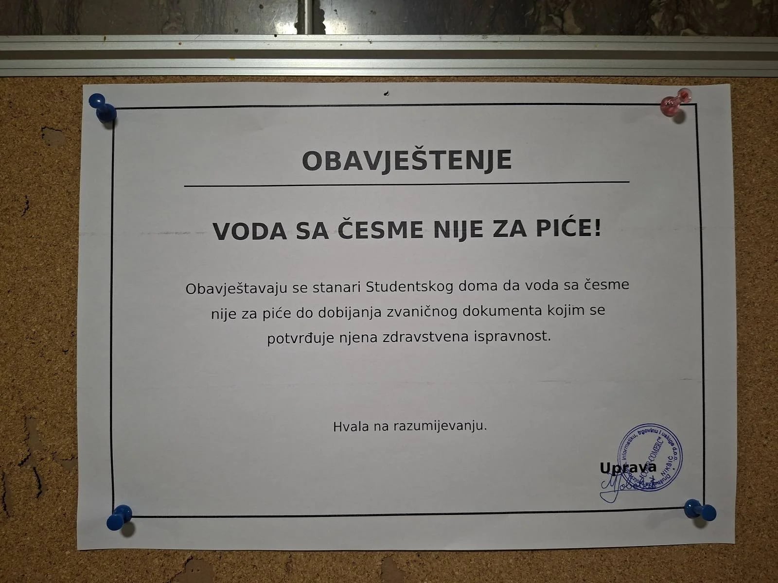 Nikšićki studenti žalili se na simptome trovanja, čekaju se nalazi inspekcija